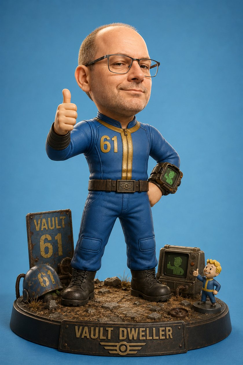 Пестов Игорь в образе Vault Dweller — фигурка